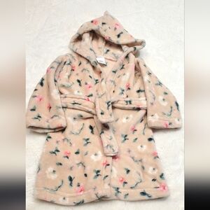 Blankets And Beyond Cute  Bathrobe 12mos+ Little Girls Floral Robe EUC
